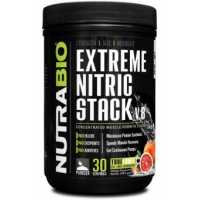 NutraBio Extreme Nitric Stack 充血氮泵无咖啡因 - 30份